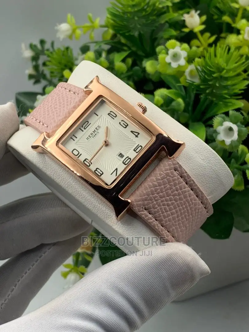 Original HERMES Leather Strap Watch Available In Store