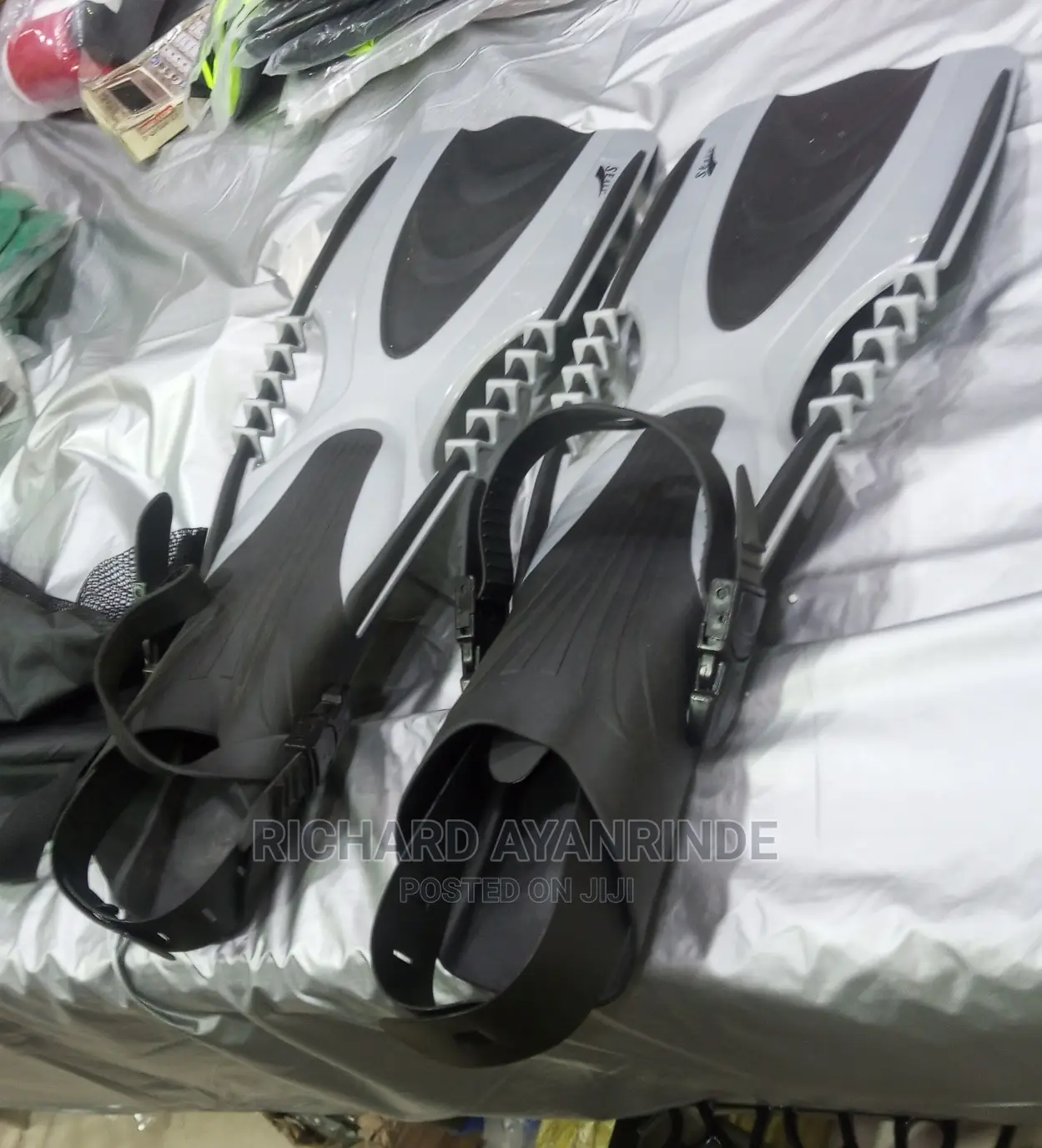 Long Foot Swimming Fins(Web Diving Flippers)