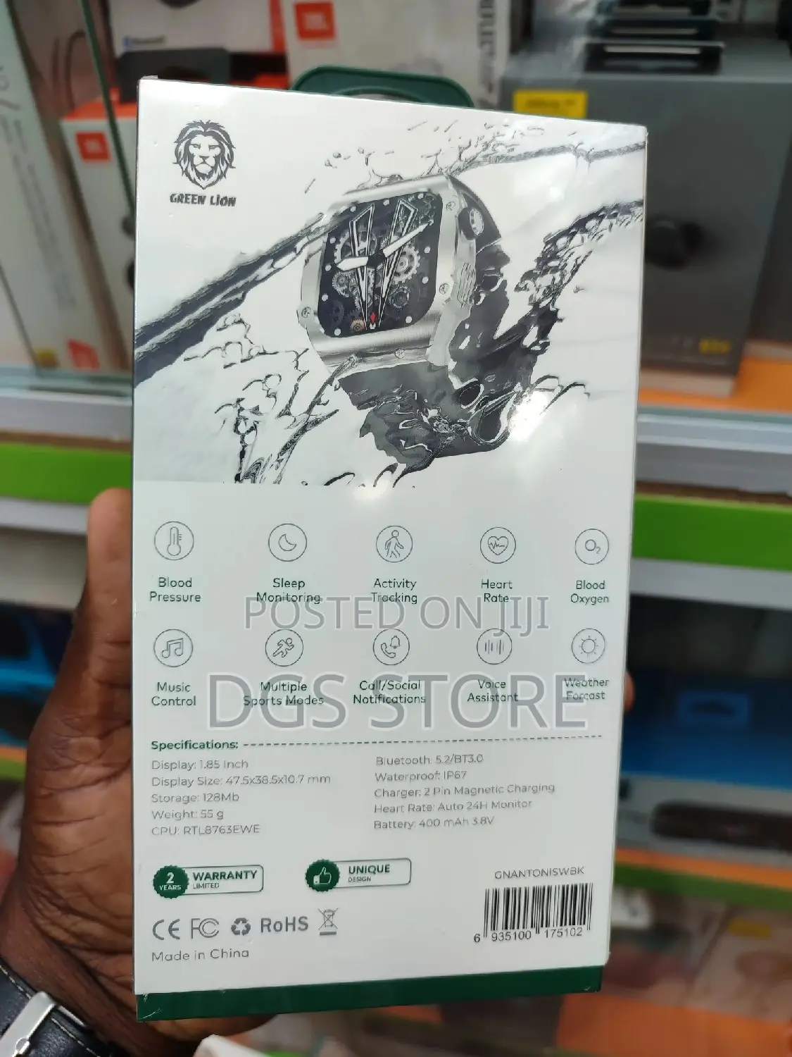 Green Lion Antonio James Smart Watch