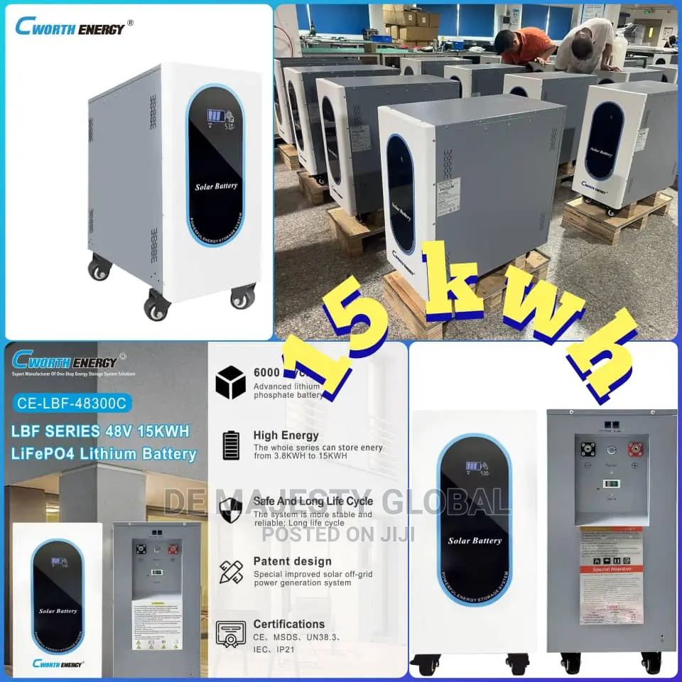 15kwh48v C Worth Lithium Battery With 5yrs Warranty