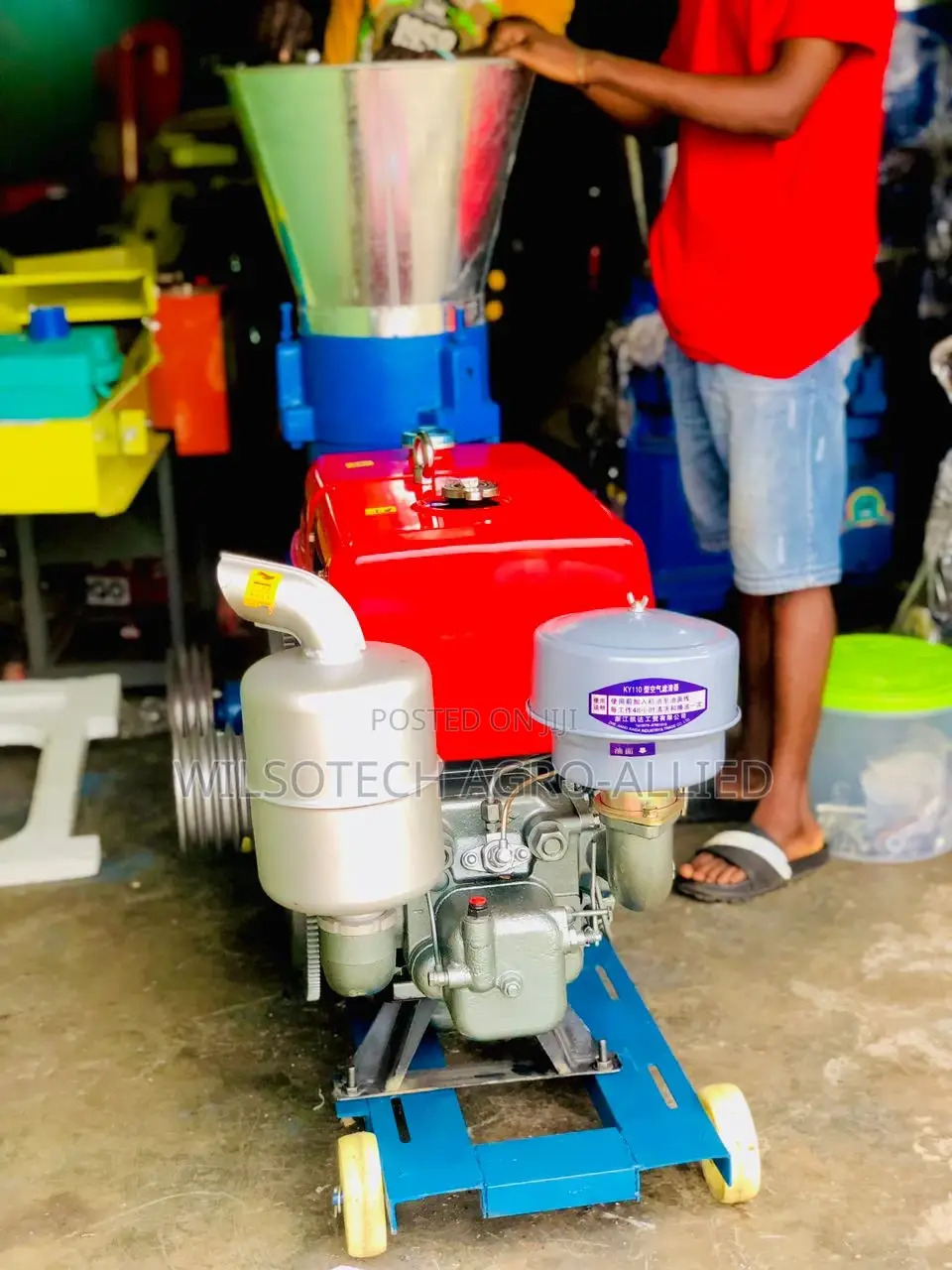 600kg/Hr Diesel Powered Pelletizer Machine