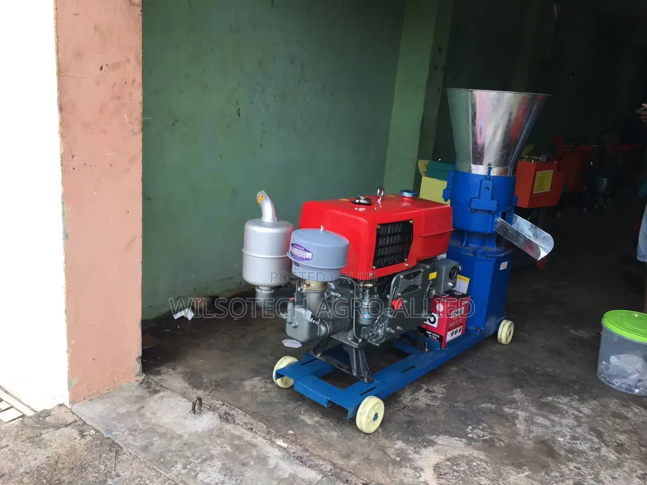 600kg/Hr Diesel Powered Pelletizer Machine