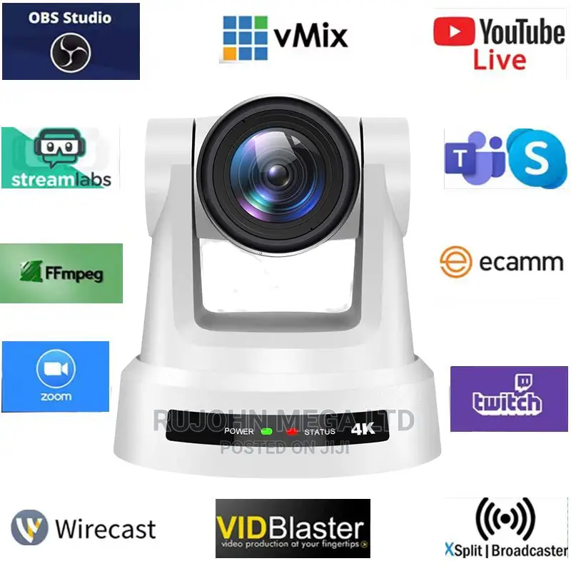 Al Autotrack PTZ Broadcast Camera. 20X Sdi 4KHDMI USB Lan