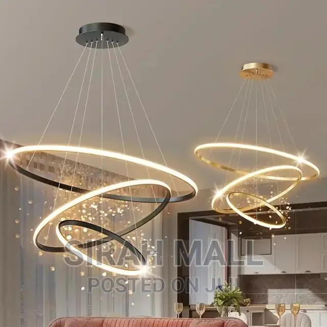 Living Room Hotel Circle Hanging Pendant Light.