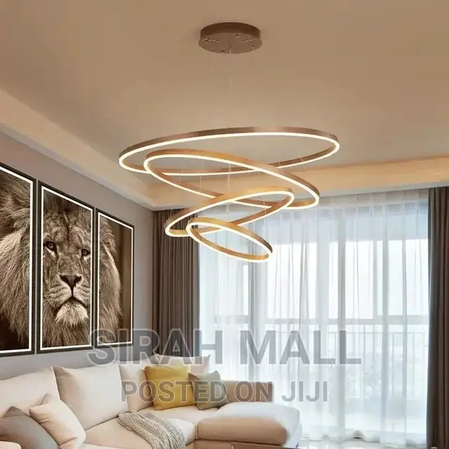 Living Room Hotel Circle Hanging Pendant Light.