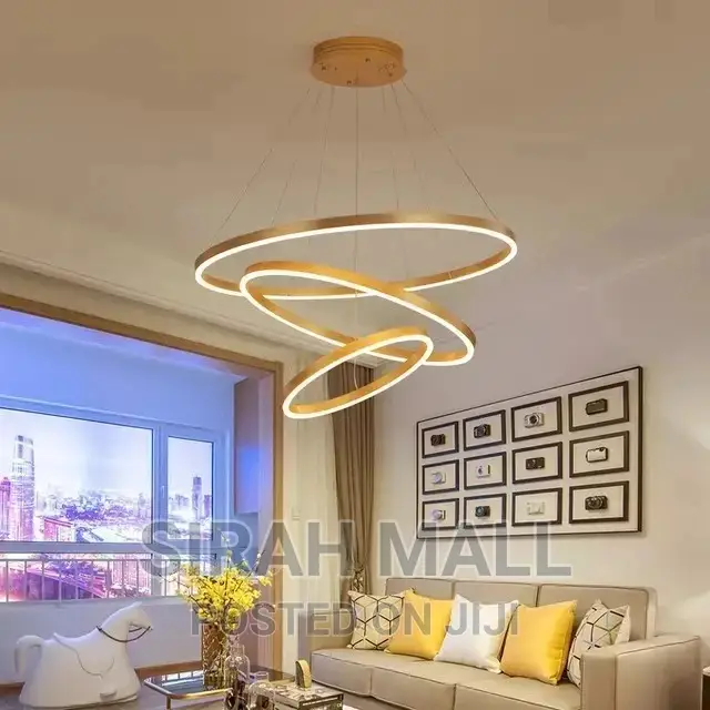 Living Room Hotel Circle Hanging Pendant Light.