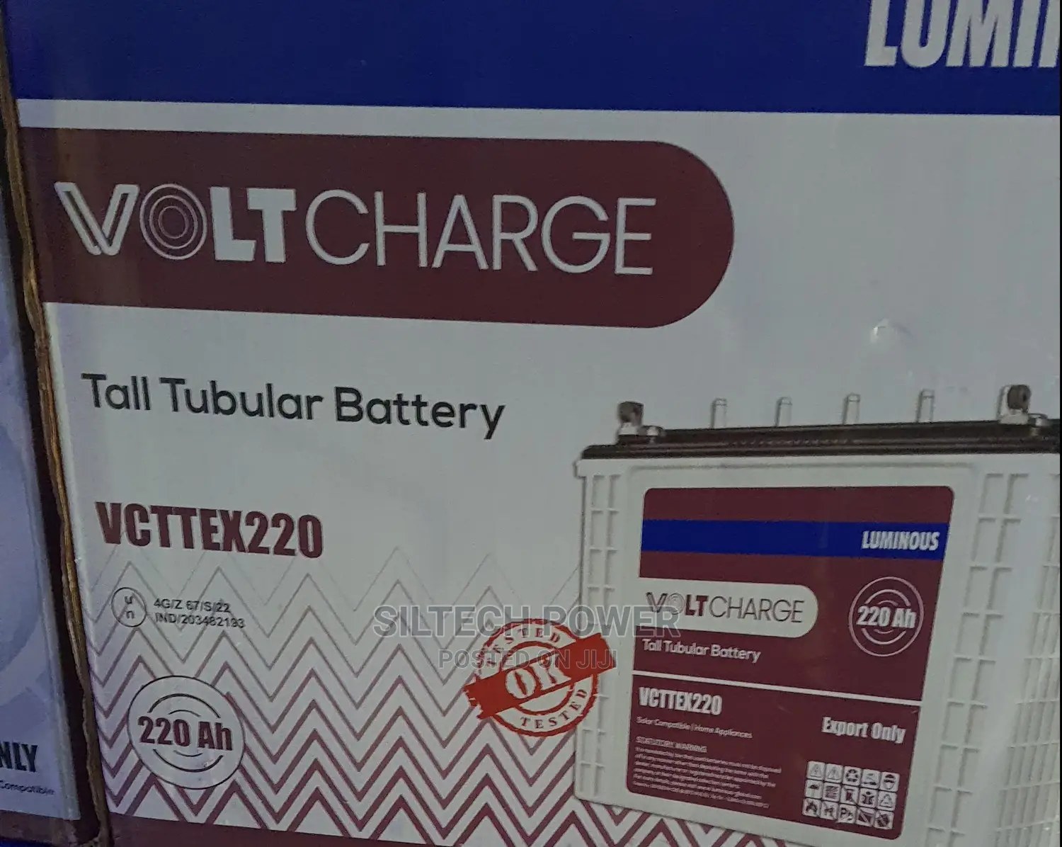 12v200ah Luminous Tubular Battery