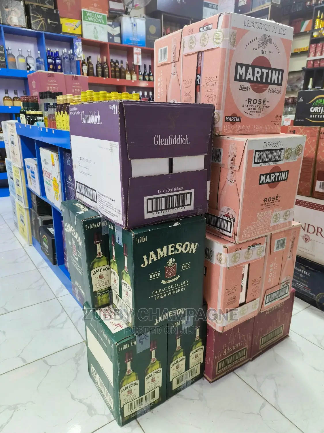 Glenfiddich Martell Azul Hennessy Don Julio Jameson Black Ba