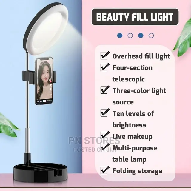2 in 1 Mobile Selfie Ring Light (Stretchable)