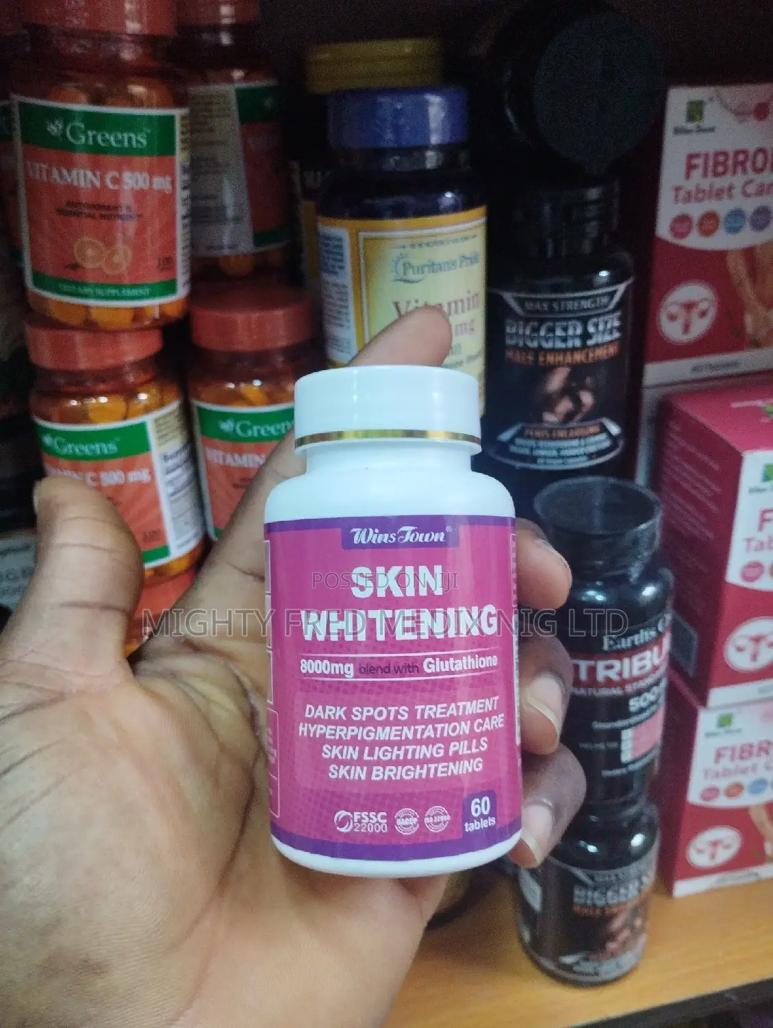 Wins Town Skin Whitening 8000mg Blend With Glutahione