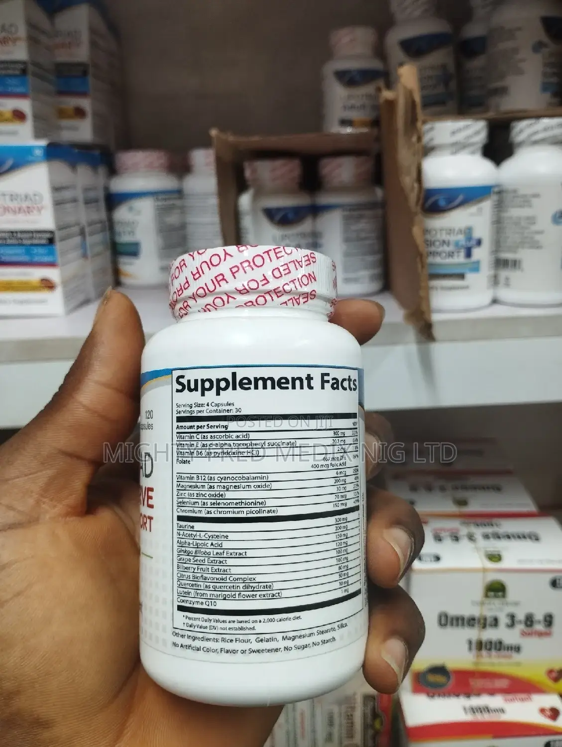 Lipotriad Optic Nerve Vision Support 120 Capsules
