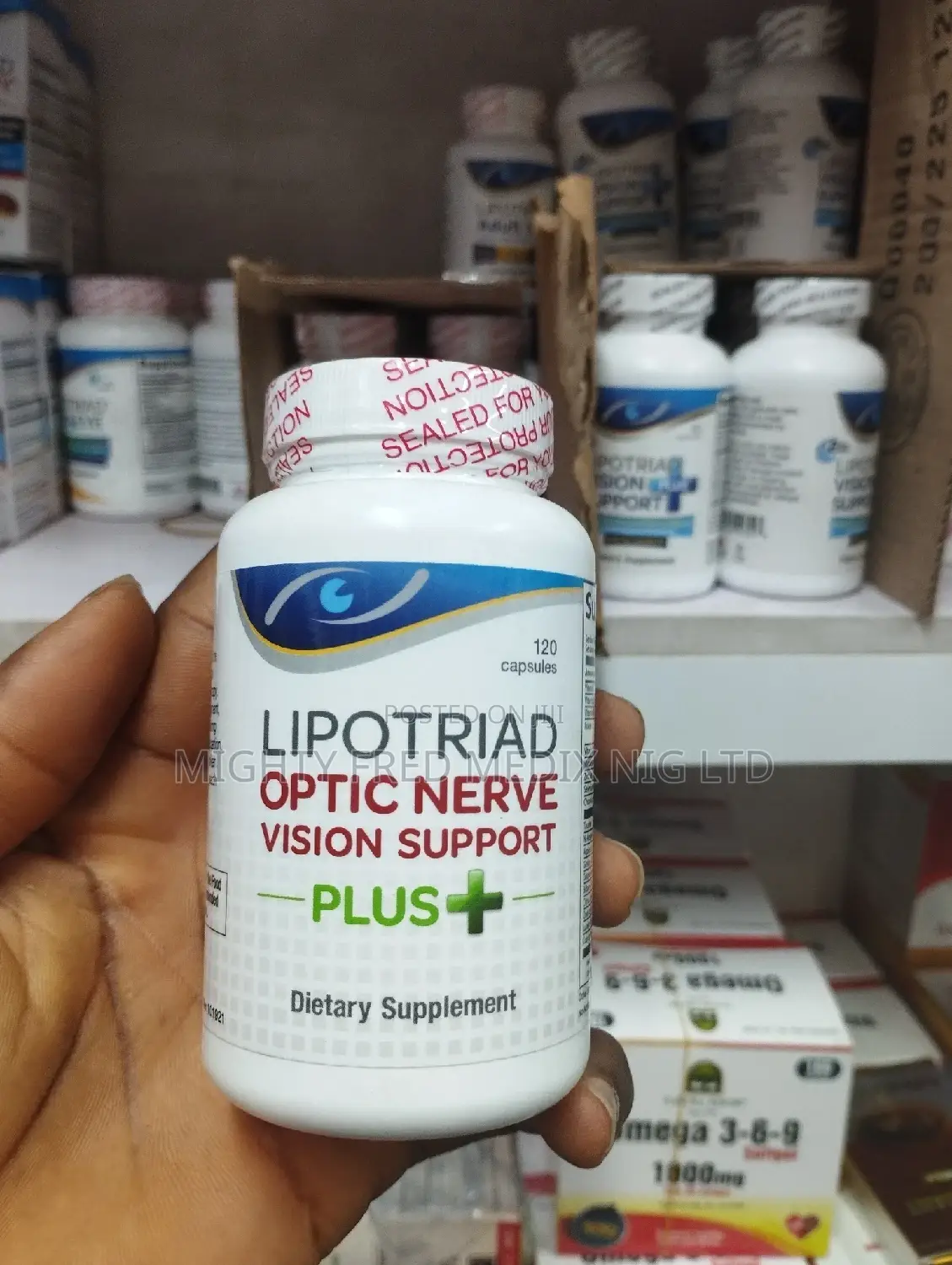 Lipotriad Optic Nerve Vision Support 120 Capsules