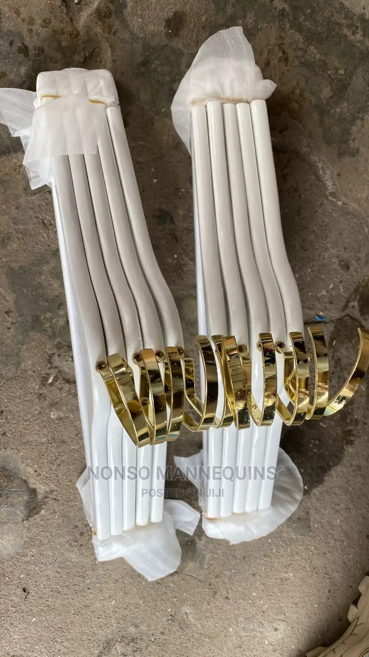 White And Gold Pure Luxury Clothes Hangers