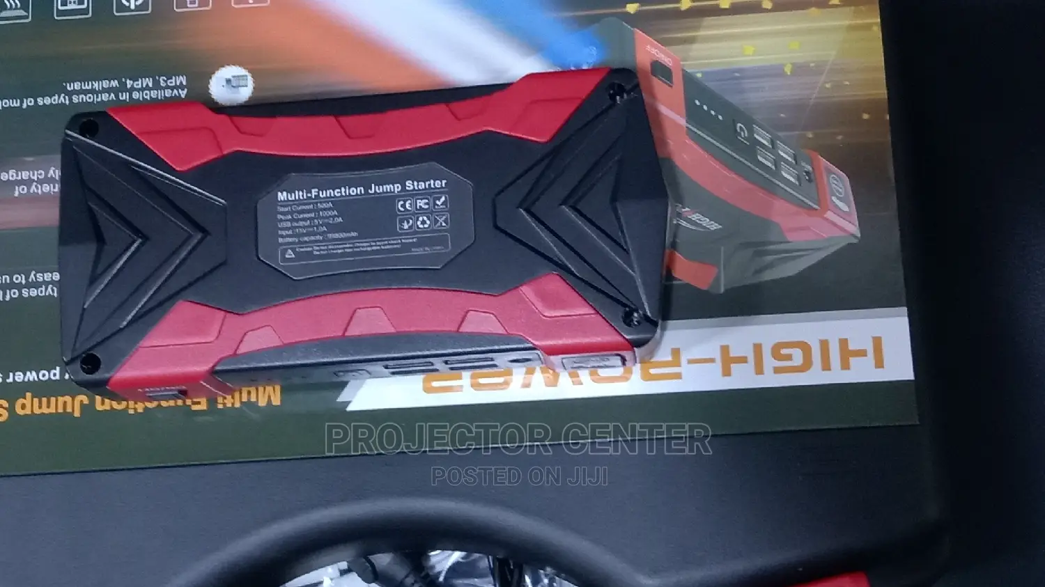 High Power Automobile Jump Starter With Tyre Inflator