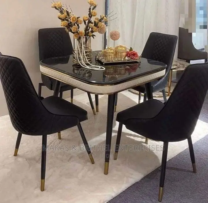 Luxury Marble Dinning Set Of 4
