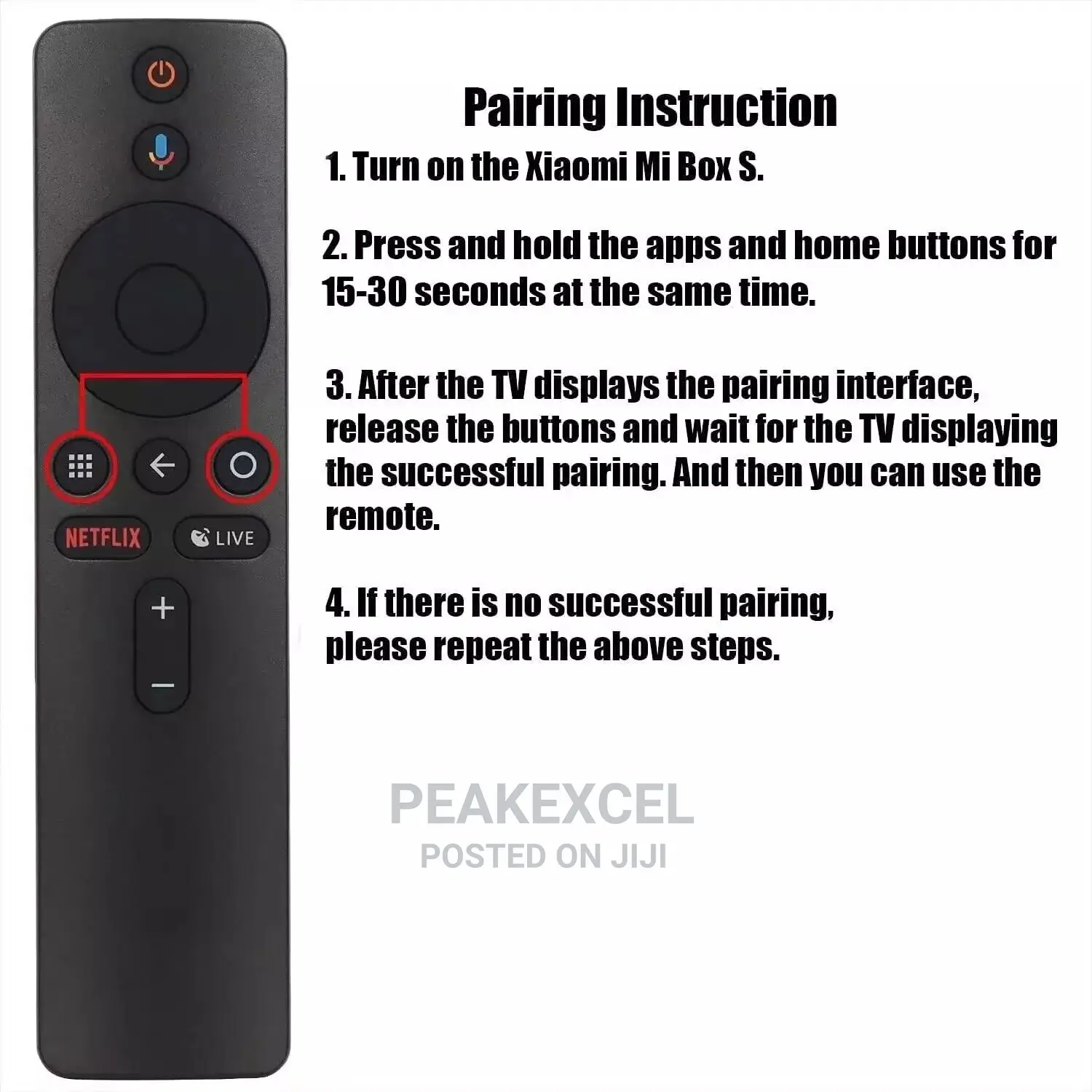 Remote Control for MI Xiaomi TV Box S Voice Bluetooth