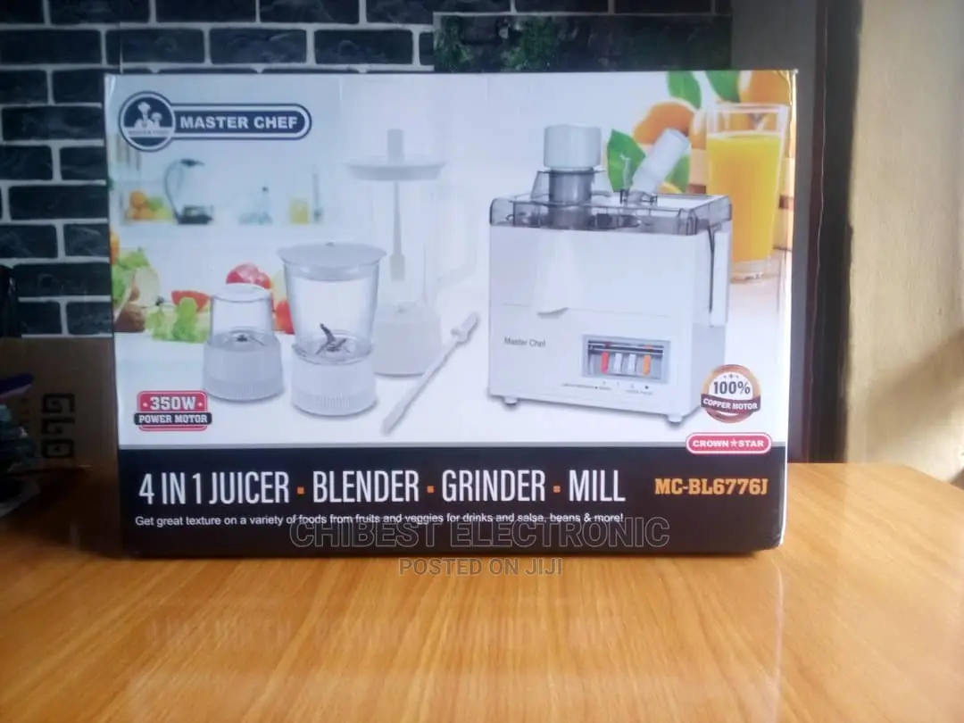 Master Chief 4 in 1 Blender and Grinder, Mill, Juice
