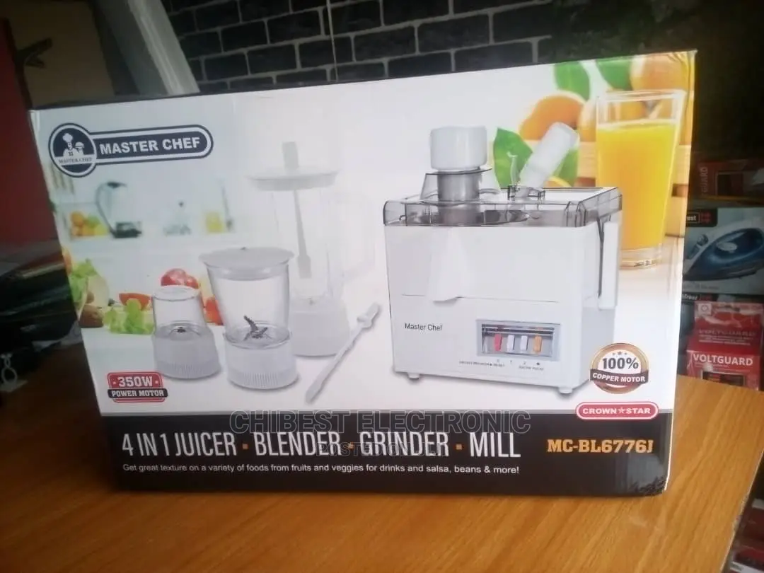 Master Chief 4 in 1 Blender and Grinder, Mill, Juice