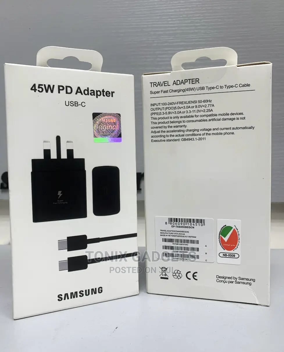 Original 45W Travel Adapter - USB-C to USB-C Cable