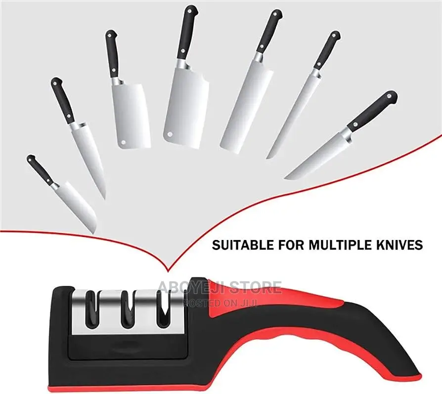 Manual Knife Sharpener 3 Stage Tungsten Steel Diamond