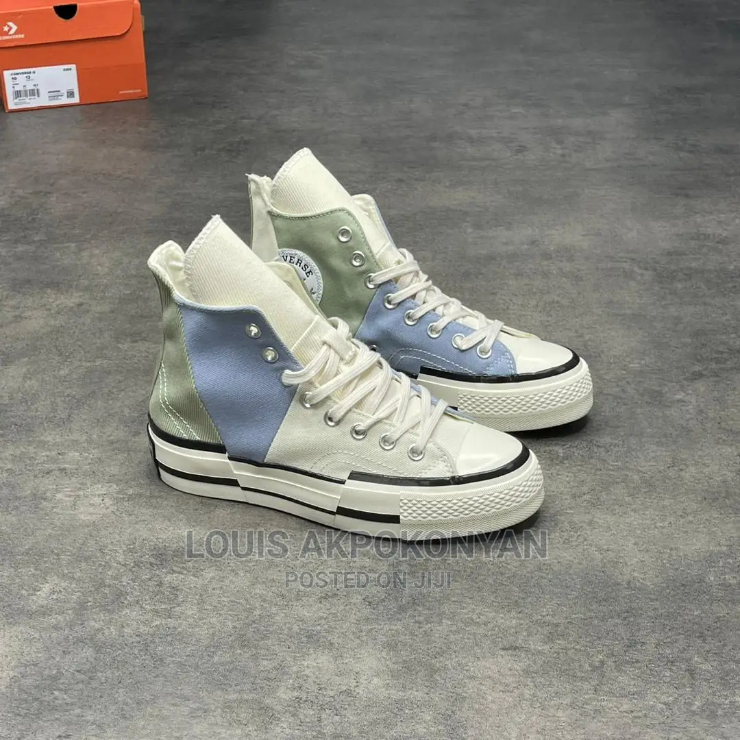 Converse Chuck 70 Plus High Green Beige White Sneakers
