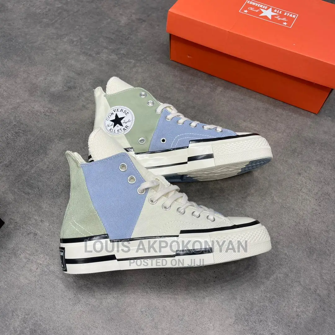 Converse Chuck 70 Plus High Green Beige White Sneakers
