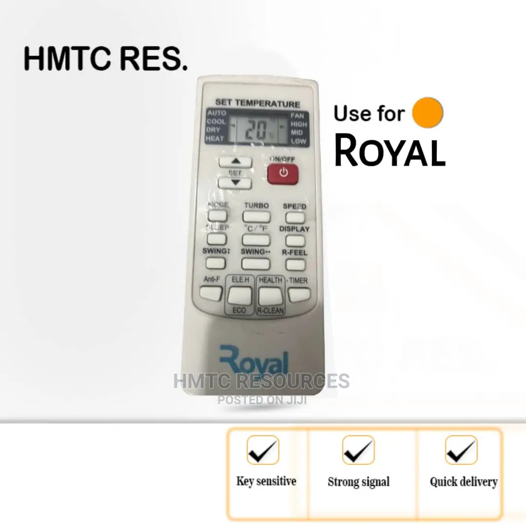 Royal Air Conditioner Remote Control