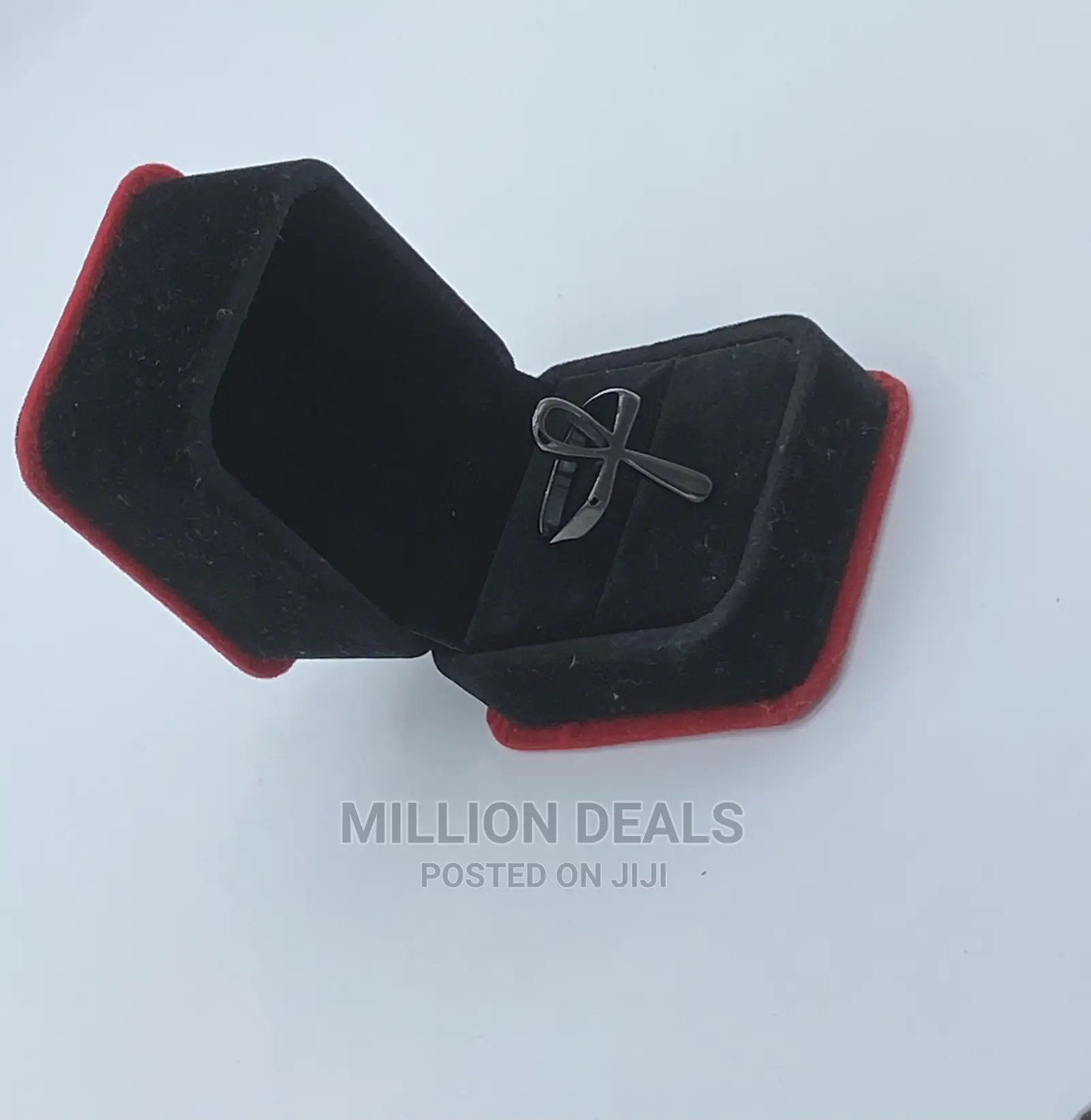 Anchor Black Trendy Men’S Punk Ring Black