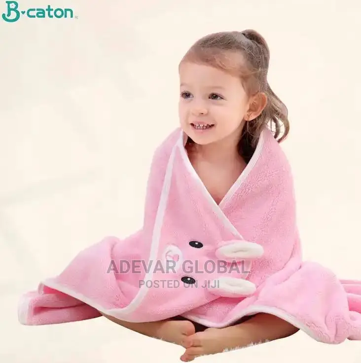 Cartoon Animal Style Children Super Soft Cloak Bath Towel
