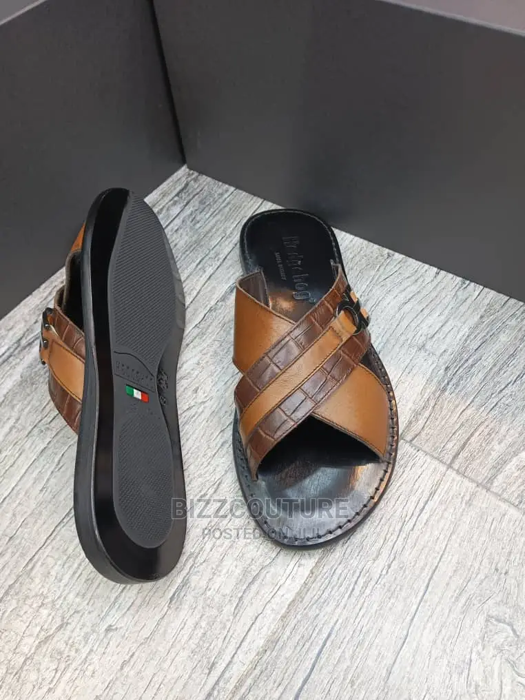 Original Italian Leather Slippers Available in Store