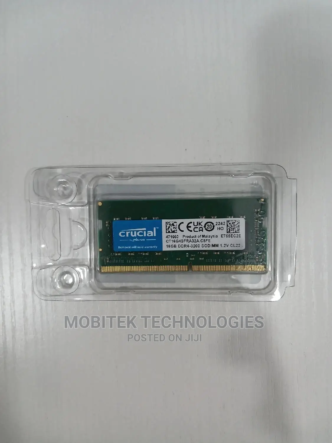 16gb Crucial Dddr4-3200 Sodimm Laptop Ram