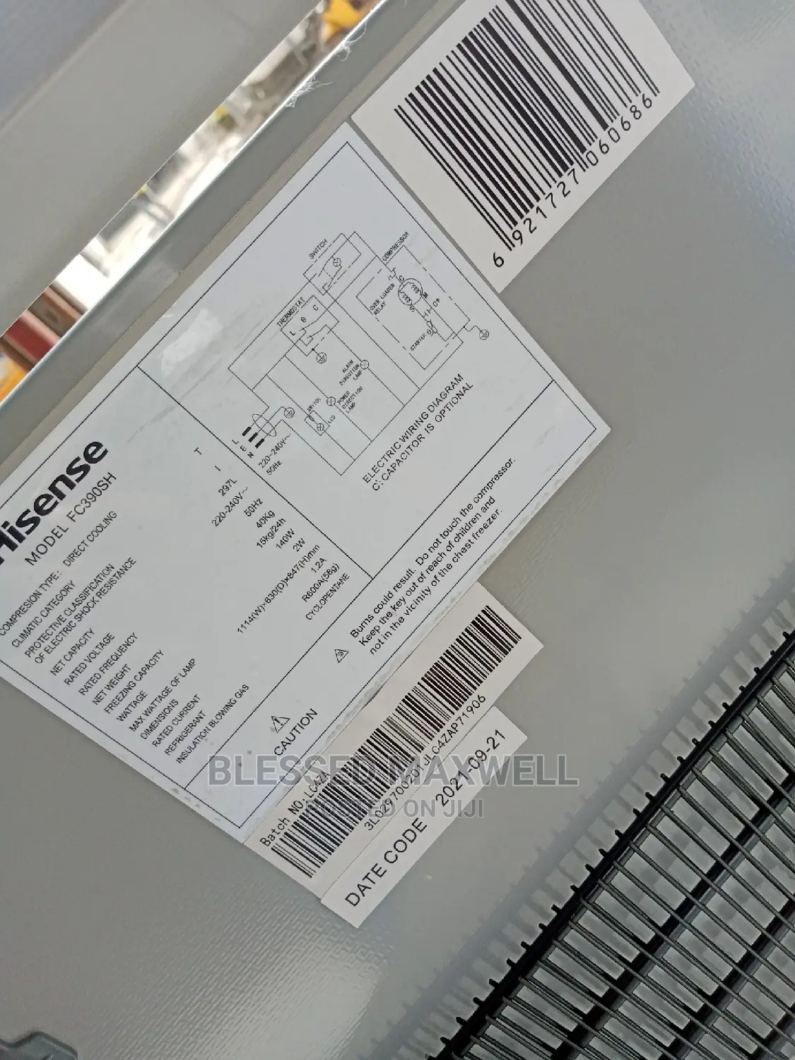 (Frz Fc 390 Sh) 297 Litters Hisense Chest Freezer