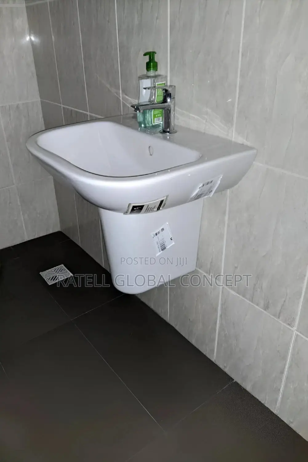 Half Pedestal Wall Hanged Wash Hand Basin