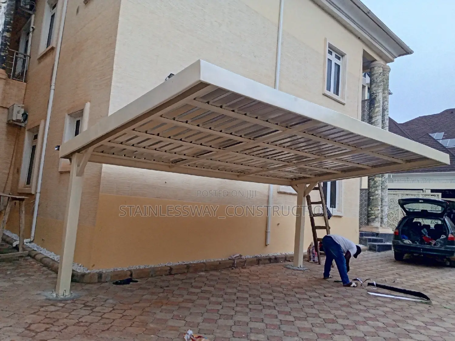 Double Cars Parking Shade