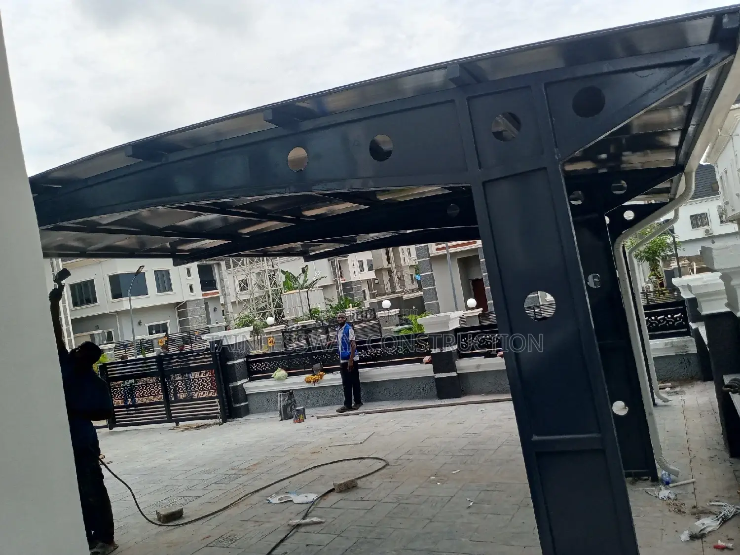 2 Car Parking Space With Danpalon Roofing Sheet