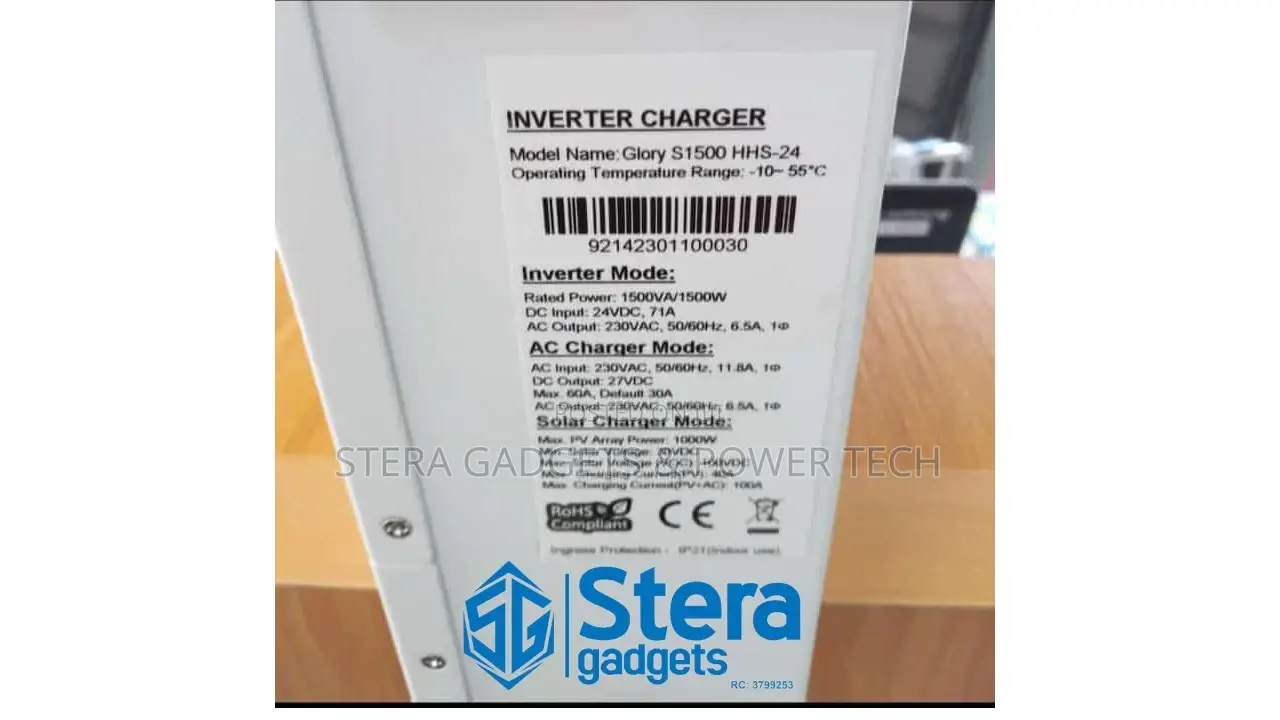 1.5kva 24V Hybrid Inverter With Inbuilt 40A MPPT
