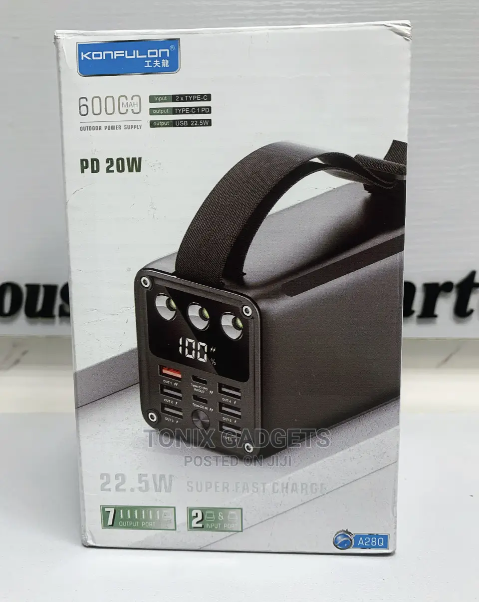 Konfulon 60000mah High Capacity Power Bank