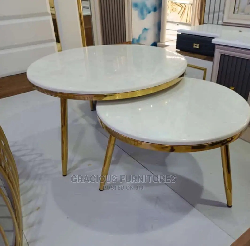 Gold Center Table Set