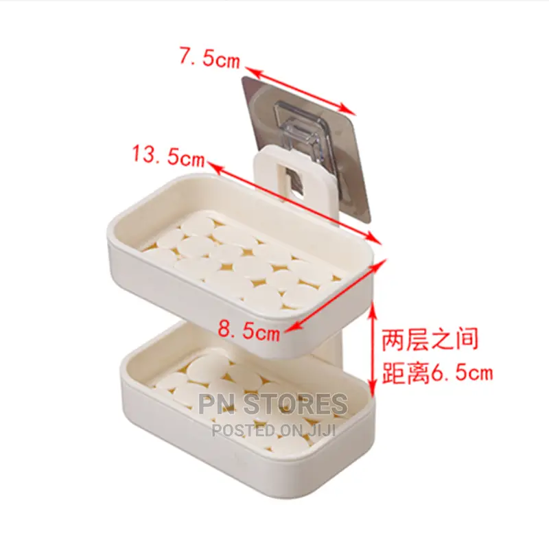 Double Layer Soap Box Wall Mount Soap Case