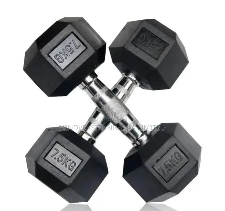 Hex Dumbbell Pair of 7.5kg 15kg