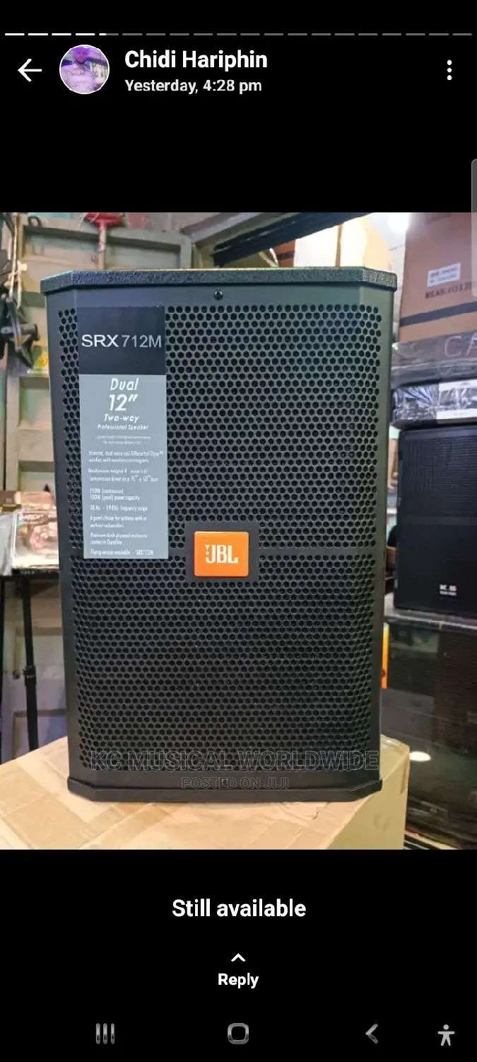 JBL Single Speaker 12"/JBL Subwoofer 18"