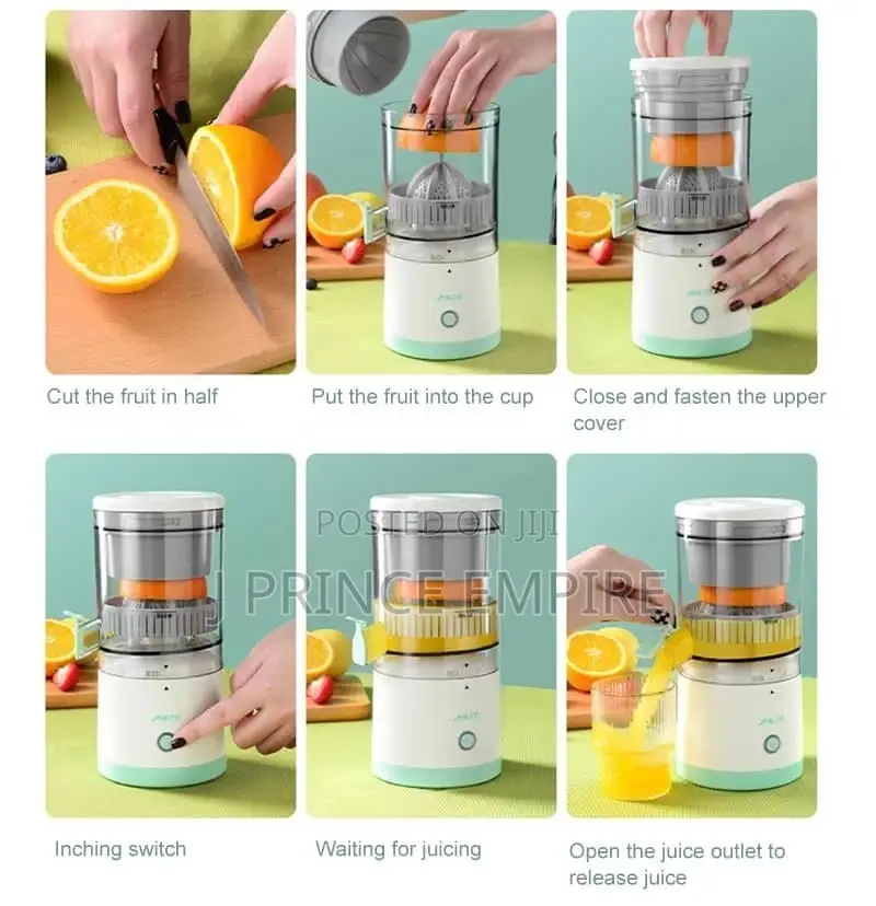 Electric Juicer Rechargeable-Citrus Juicer Machines With USB