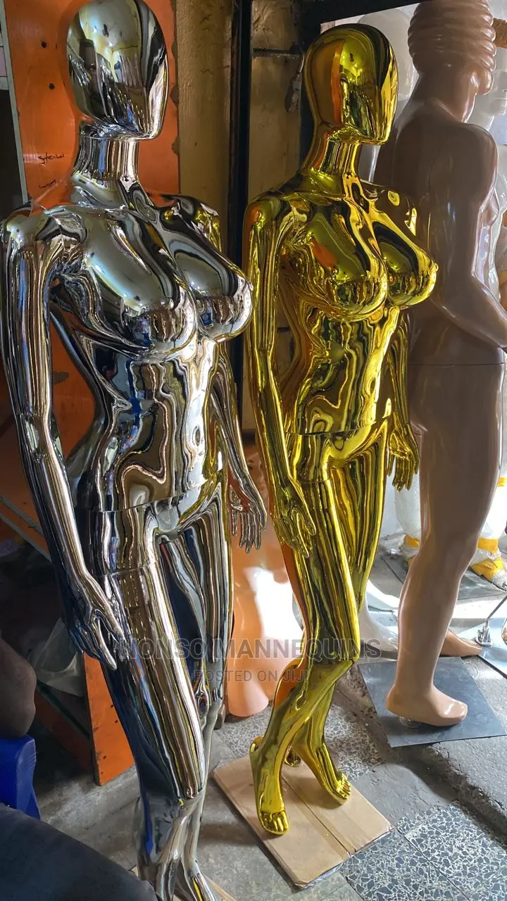 Silver and Gold Chrome Size 12 Busty New Model Dummy
