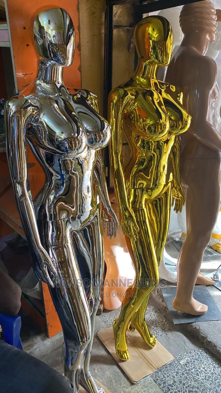 Silver and Gold Chrome Size 12 Busty New Model Dummy