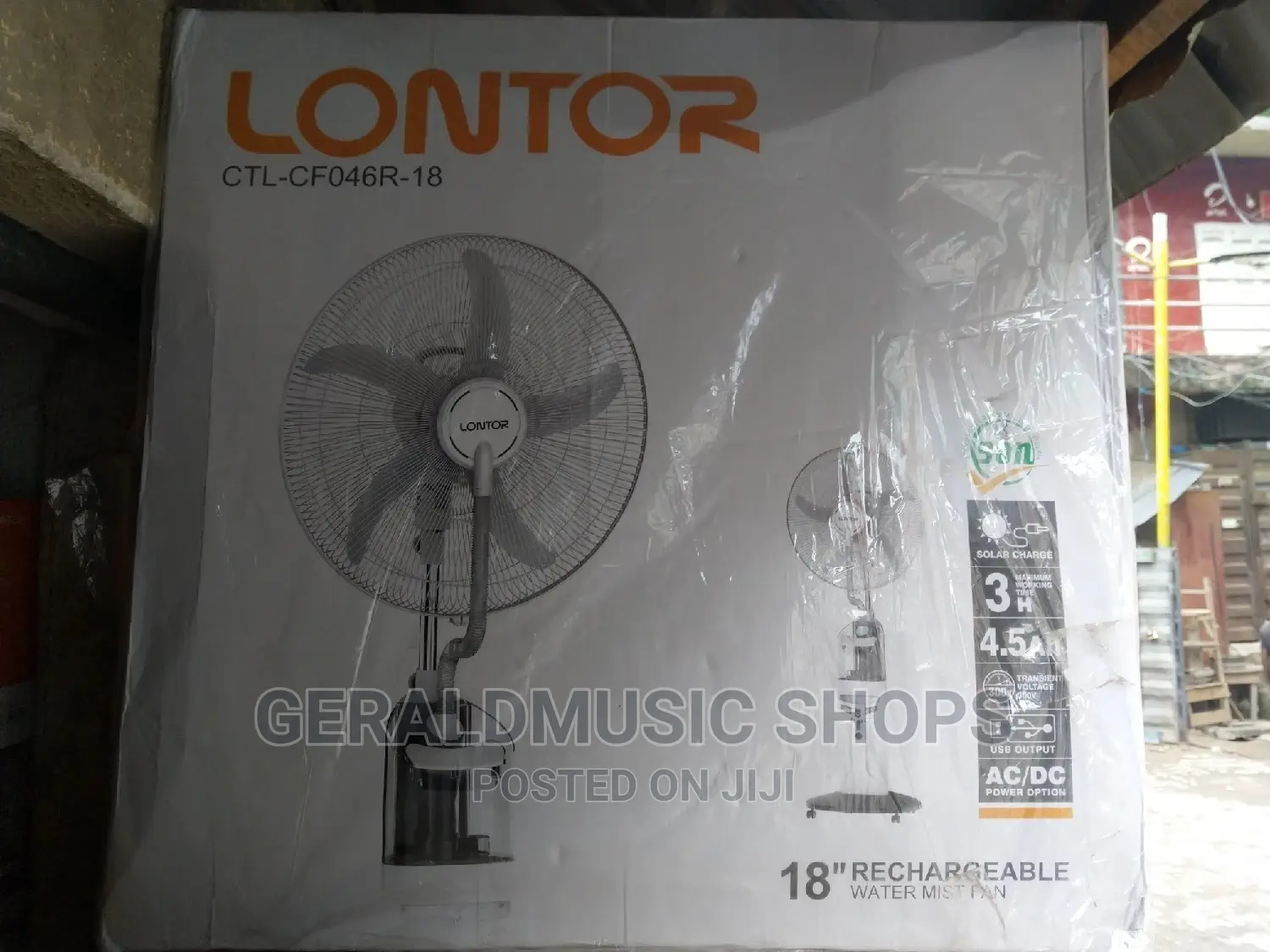 CTL-CF046R-18 LONTOR Rechargeable Fan 18"