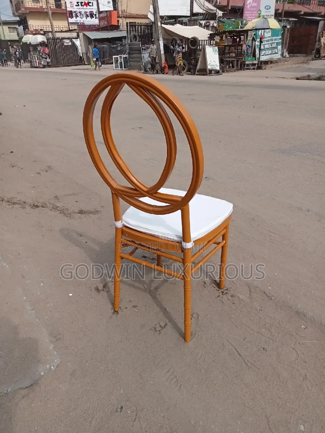 Dior Chair With White Cushion