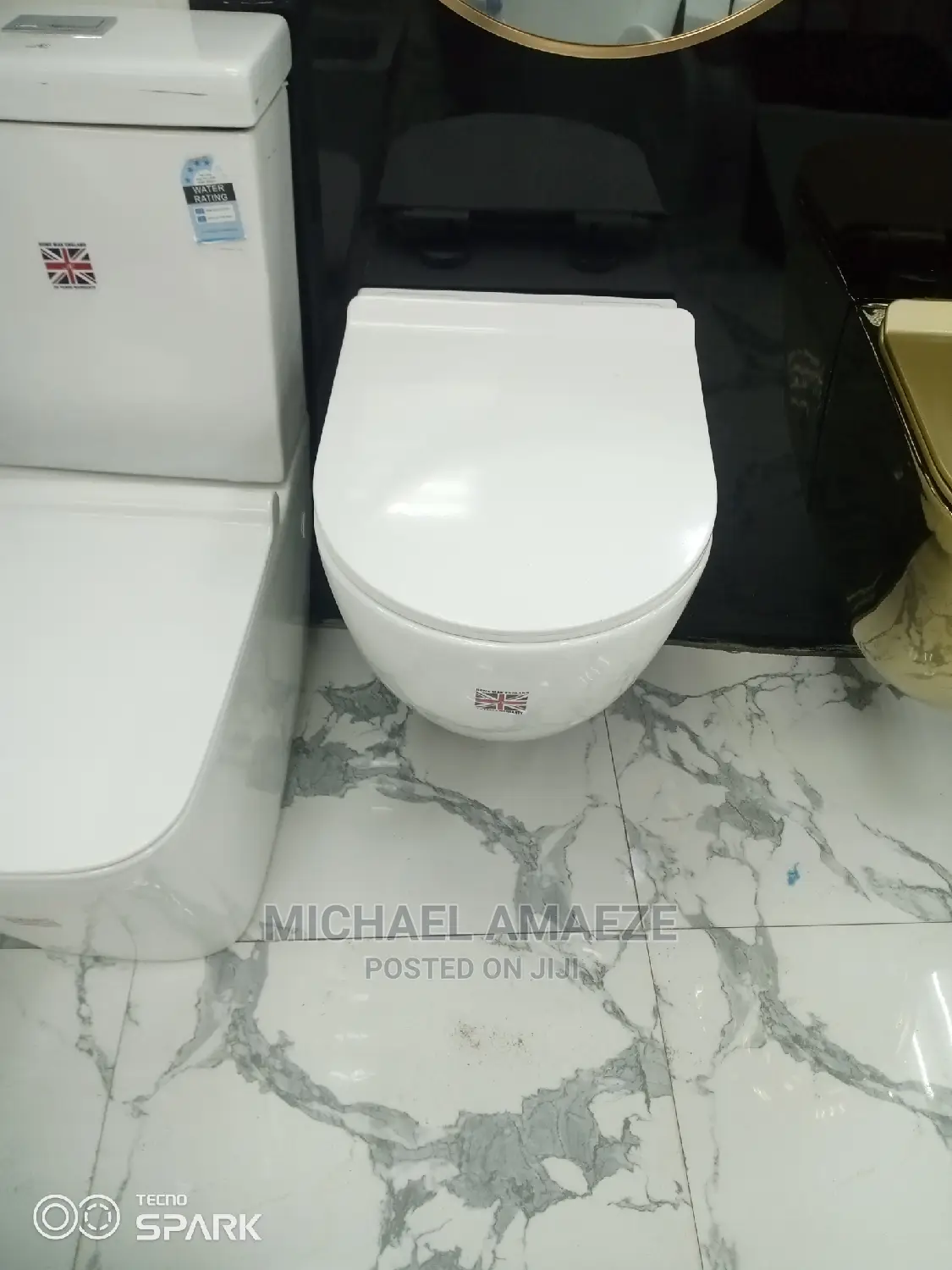 Round Wall Hung WC
