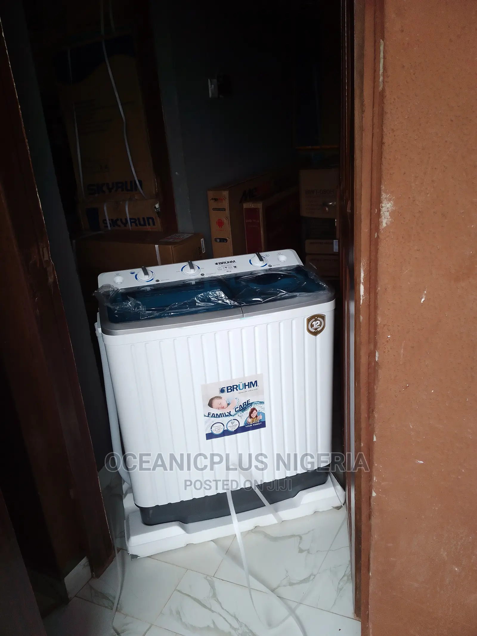 Very Strong Bruhm 8kg Twin Tub Washing Machine