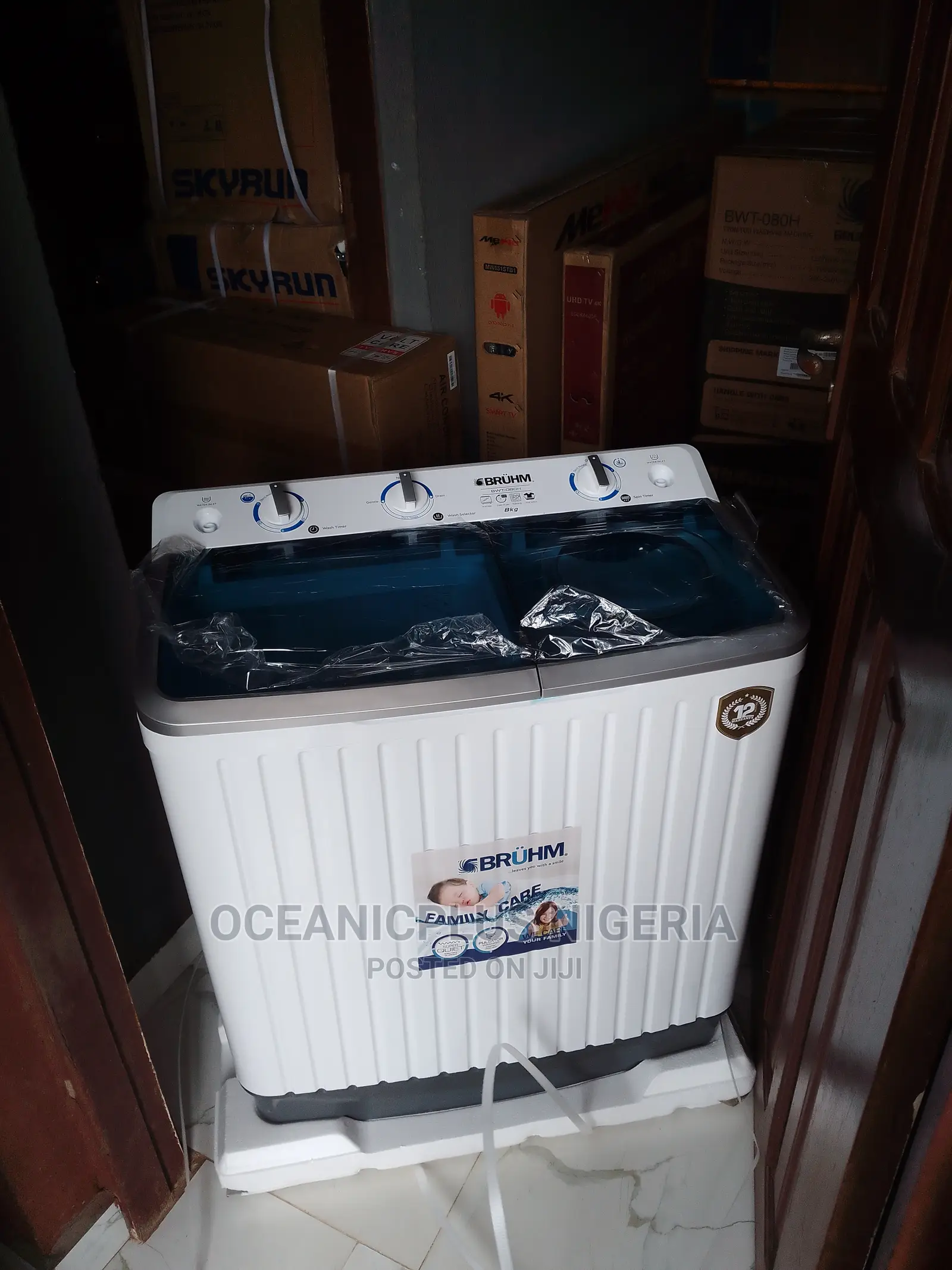 Top Trending Bruhm 8kg Twin Tub Washing Machine