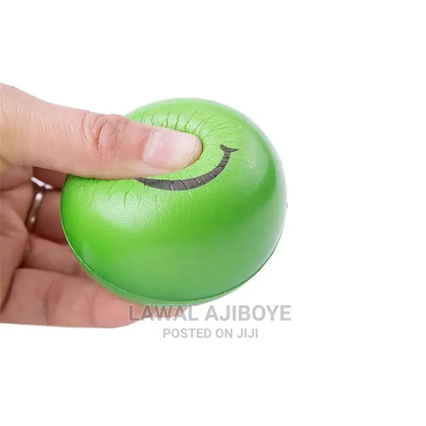 12pc/Lot 6.3cm Smile Face Foam Ball Squeeze Stress Ball